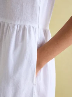 Sale Joules Ophelia Sleeveless Tiered Dress White