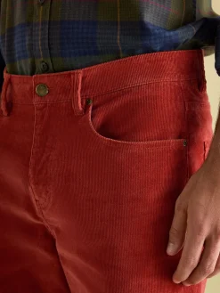 Sale Joules Straight Leg Corduroy Trousers Orange
