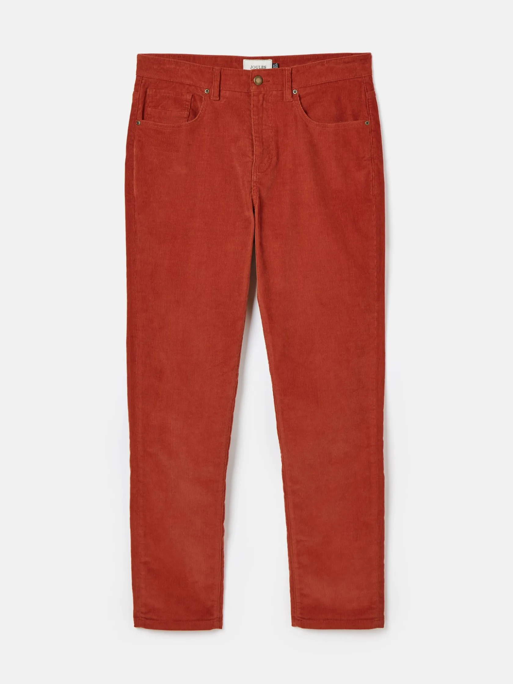 Sale Joules Straight Leg Corduroy Trousers Orange