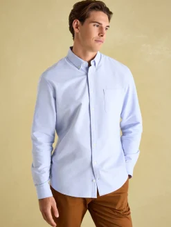 Outlet Joules Oxford Long Sleeve Classic Fit Shirt Blue