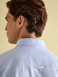 Outlet Joules Oxford Long Sleeve Classic Fit Shirt Blue