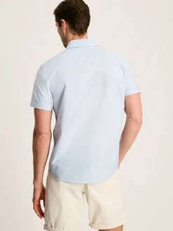 Sale Joules Oxford Short Sleeve Classic Fit Shirt Blue