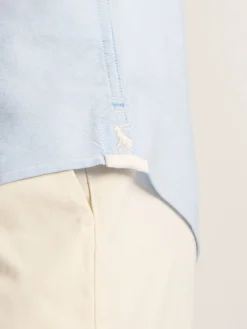 Sale Joules Oxford Short Sleeve Classic Fit Shirt Blue