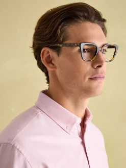 Hot Joules Oxford Long Sleeve Classic Fit Shirt Pink