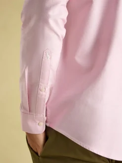 Hot Joules Oxford Long Sleeve Classic Fit Shirt Pink