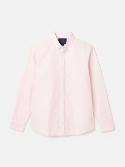 Hot Joules Oxford Long Sleeve Classic Fit Shirt Pink