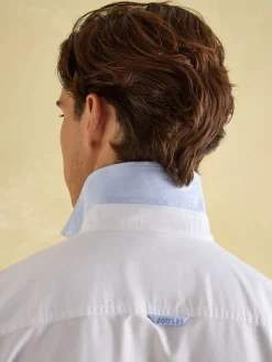 Hot Joules Oxford Long Sleeve Classic Fit Shirt White