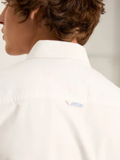 Outlet Joules Oxford Short Sleeve Classic Fit Shirt White