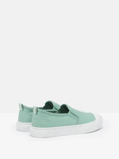 Outlet Joules Peasy Slip On Plimsolls Green