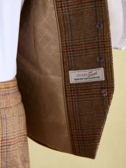 New Joules Penrose Tweed Waistcoat Check