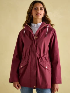 Discount Joules Portwell Waterproof Raincoat With Hood Burgundy