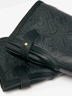 Online Joules Printed Black Paisley Adjustable Tall Wellies BlackPaisley