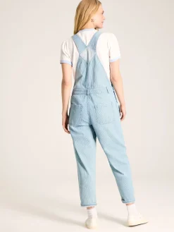 Joules Railroad Blue & White Pinstripe Denim Dungarees Blue&White