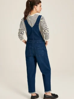 New Joules Rampling Denim Dungarees Blue