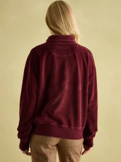 Hot Joules Renee Corduroy Sweatshirt Burgundy
