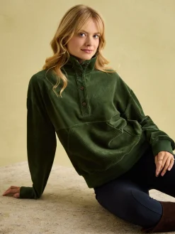 Best Joules Renee Corduroy Sweatshirt Green