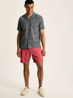 Discount Joules Revere Blue Floral Printed Short Sleeve Shirt BlueFloral