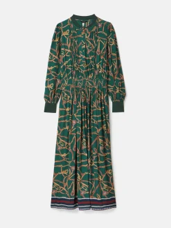 Best Joules Rosa Printed Maxi Shirt Dress Green