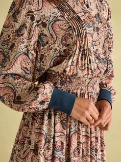 Outlet Joules Rosa Printed Maxi Shirt Dress Multi