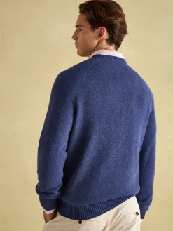 Online Joules Rowley Lambswool Crew Neck Jumper Navy