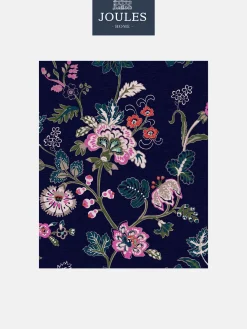 Joules Royal Navy Vine Cottage Floral 10M Wallpaper RoyalNavy