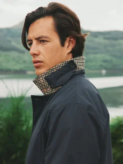 New Joules Sandford Navy Blue Waterproof Raincoat NavyBlue