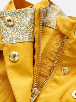 New Joules Seacombe Waterproof Hooded Raincoat with Cape Yellow