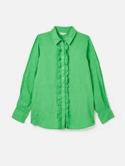 Sale Joules Selene 100% Linen Shirt Green