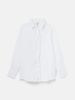 New Joules Selene 100% Linen Shirt White