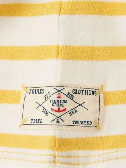 Discount Joules Skye Yellow Striped Jersey T-Shirt Dress YellowStriped