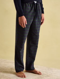 Online Joules Sleeper Checked Pyjama Bottoms Green/Navy