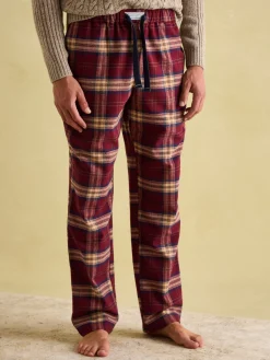 Online Joules Sleeper Checked Pyjama Bottoms Red