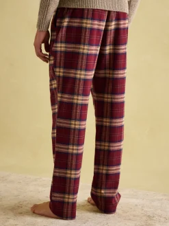 Online Joules Sleeper Checked Pyjama Bottoms Red