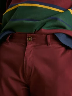 Sale Joules Stamford Slim Fit Chinos Burgundy