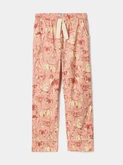 New Joules Stella Cotton Pyjama Bottoms Pink
