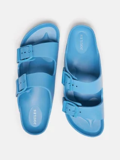 New Joules Sunseeker EVA Sliders Blue