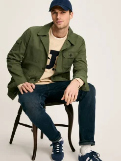 Hot Joules Taddington Cotton Field Jacket Green