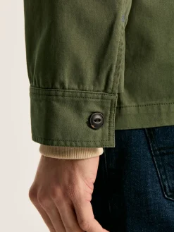 Hot Joules Taddington Cotton Field Jacket Green