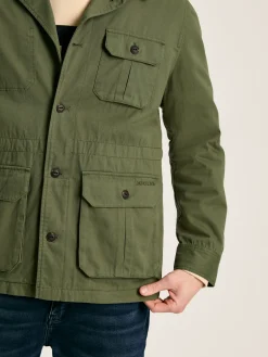 Hot Joules Taddington Cotton Field Jacket Green