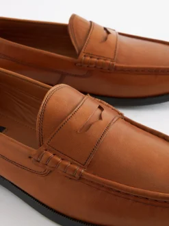 Discount Joules Tan Brown Penny Loafers TanBrown