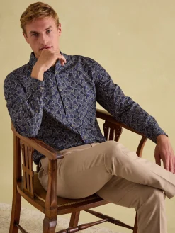 Discount Joules Tan Brown Slim Fit Flannel Suit Trousers TanBrown