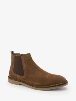 Online Joules Tan Brown Suede Chelsea Boots TanBrown