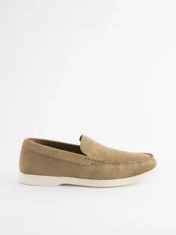 Online Joules Tan Suede Apron Loafers TanSuede