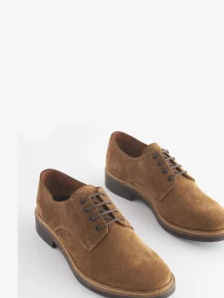 Discount Joules Tan Suede Classic Derby Shoes TanSuede