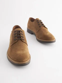 Discount Joules Tan Suede Classic Derby Shoes TanSuede