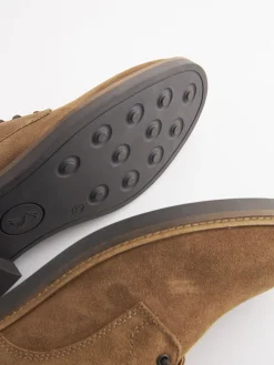 Discount Joules Tan Suede Classic Derby Shoes TanSuede