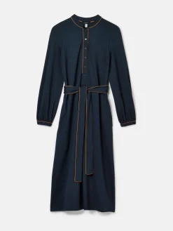 Clearance Joules Thea Ponte Long Sleeve Dress Navy