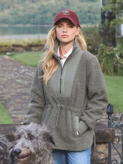 Best Joules Thurleston Khaki Green Borg Fleece KhakiGreen