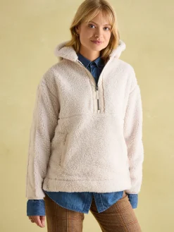 Sale Joules Tilly Hooded Fleece Cream