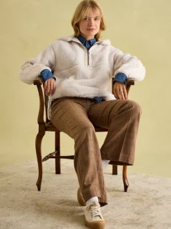 Sale Joules Tilly Hooded Fleece Cream